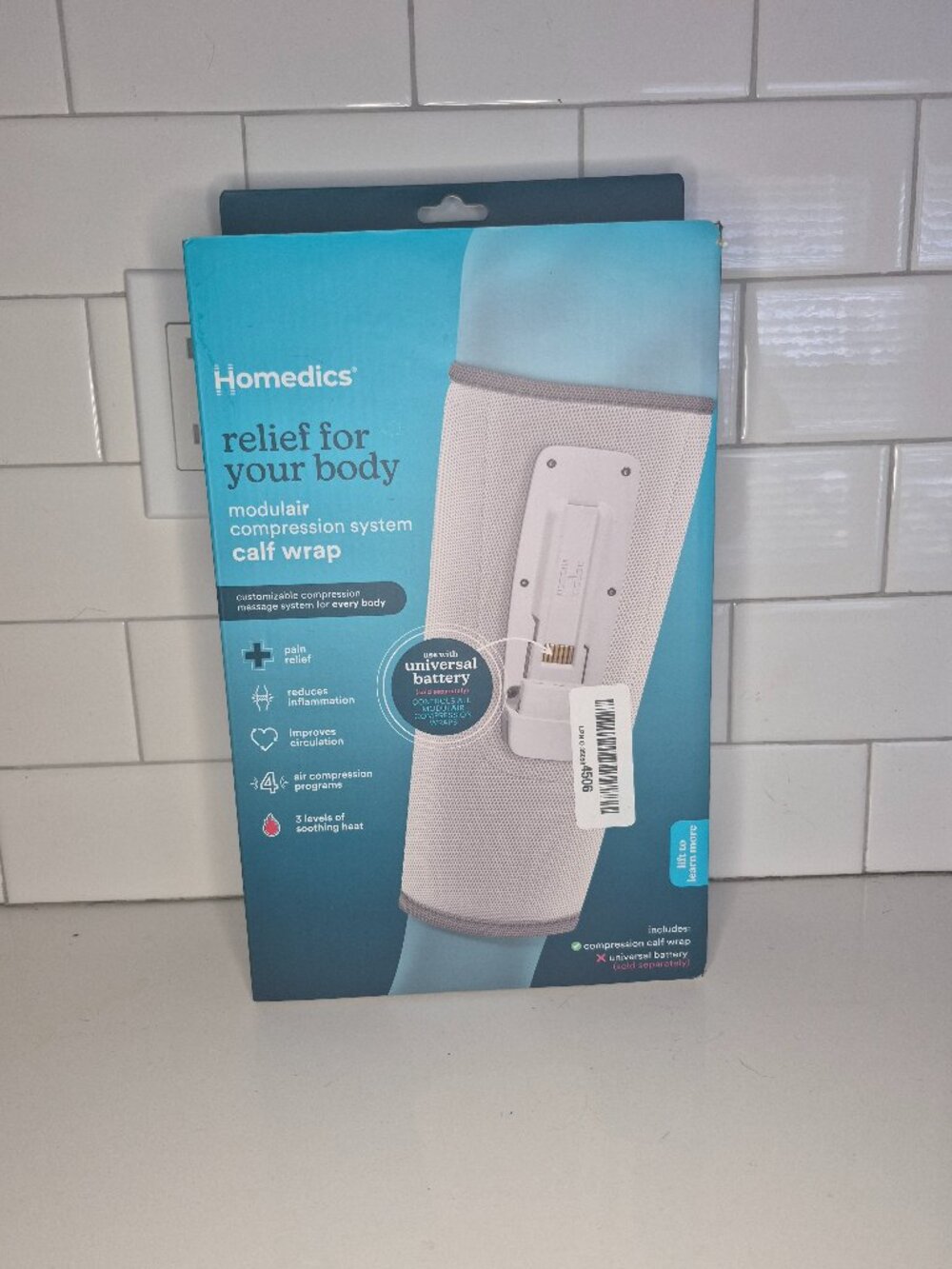Homedics ~ Modulair Compression System Calf Wrap, Pain Relief
